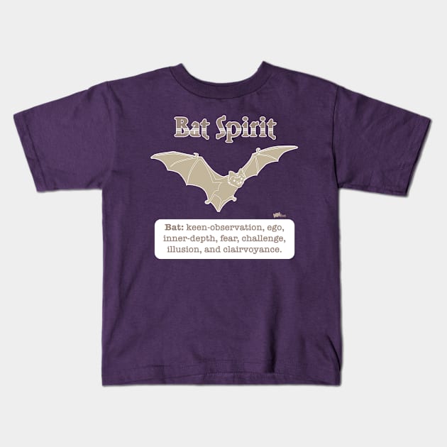 Spirit Animal-Bat Kids T-Shirt by NN Tease